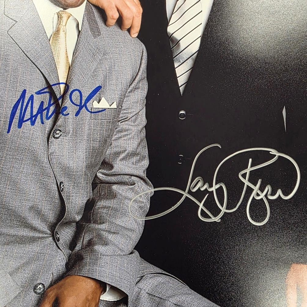 Magic Johnson & Larry Bird signed 16x20 photo autograph ~ Beckett BAS Holo