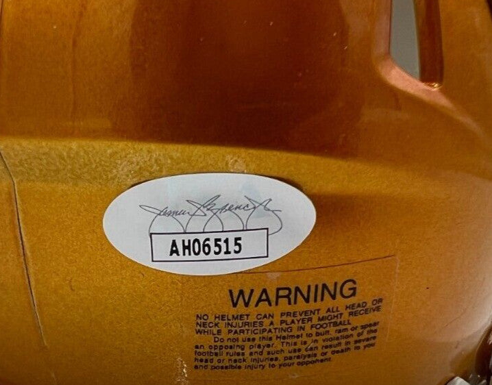 RON RIVERA SIGNED WASHINGTON COMMANDERS FLASH FOOTBALL MINI HELMET JSA