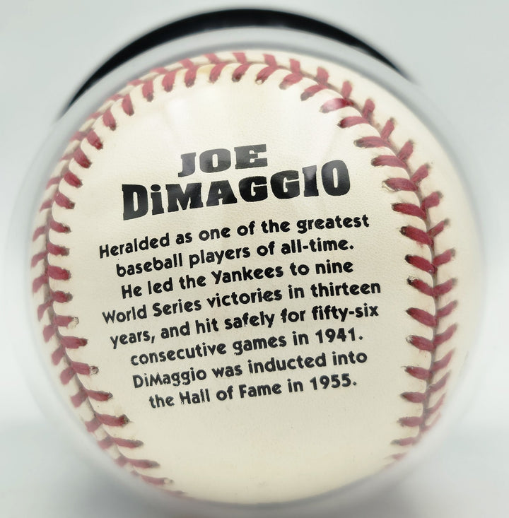 Joe DiMaggio Signed Official Logo League Baseball Yankees Auto Mint 9 Beckett