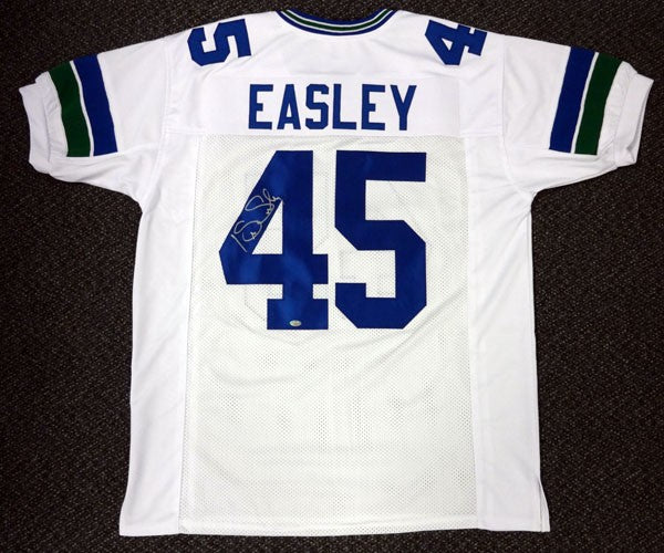 Seattle Seahawks Kenny Easley Autographed Signed White Jersey MCS Holo