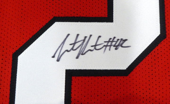 Georgia Bulldogs Justin Houston Autographed Signed Red Jersey Beckett BAS