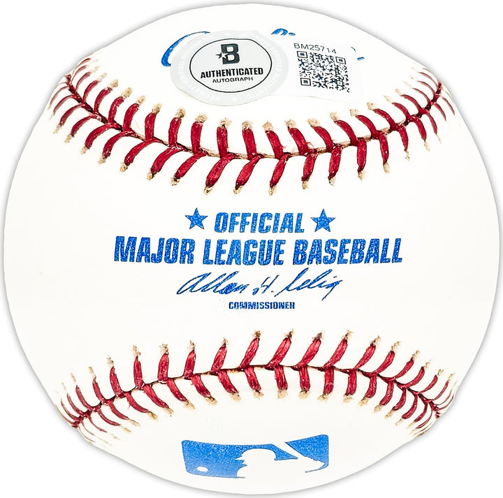 Claude Raymond Signed MLB Baseball Braves, Astros Beckett #BM25714