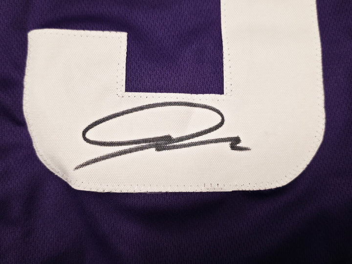 Minnesota Vikings Jordan Addison Signed Purple Jersey Beckett BAS QR