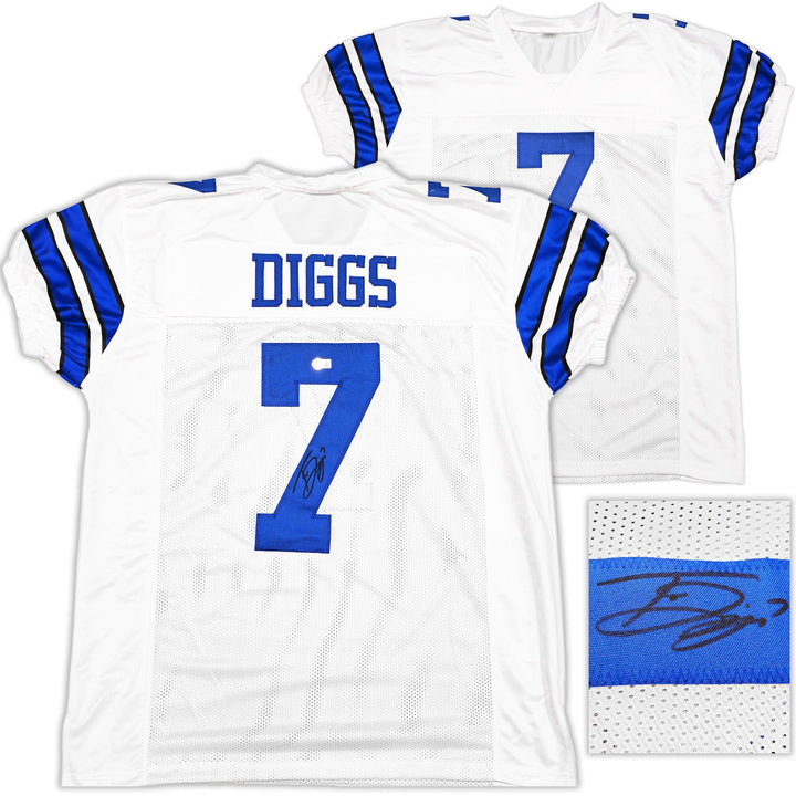 Dallas Cowboys Trevon Diggs Autographed Signed White Jersey Beckett