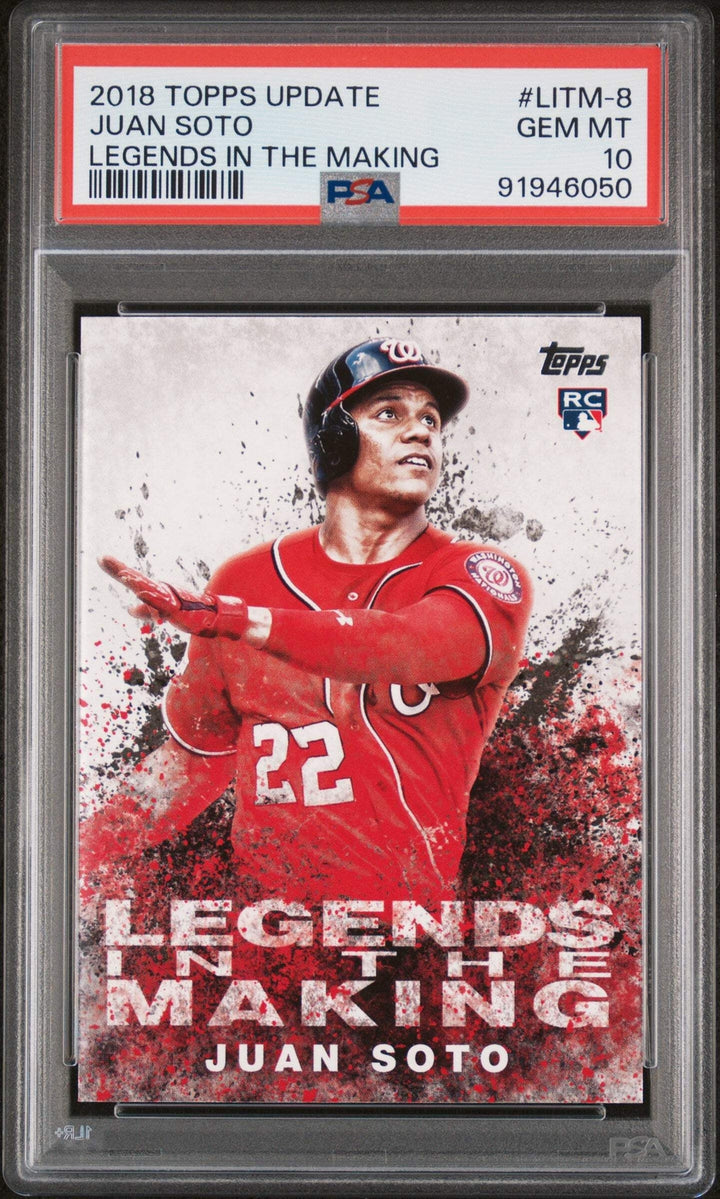 Graded 2018 Topps Update Juan Soto #LITM8 Rookie Baseball Card PSA 10 Gem Mint