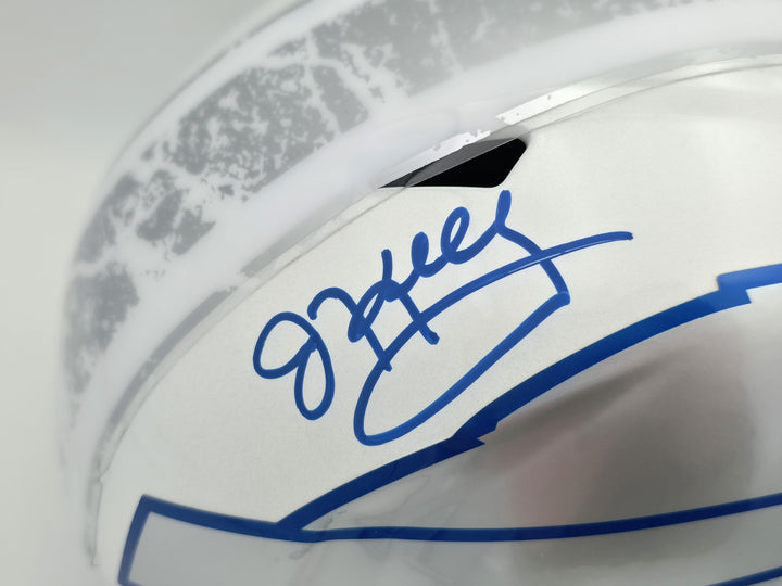 Jim Kelly, Thomas & Reed Auto Bills Rivalries White Full Size Replica Spd Helmet