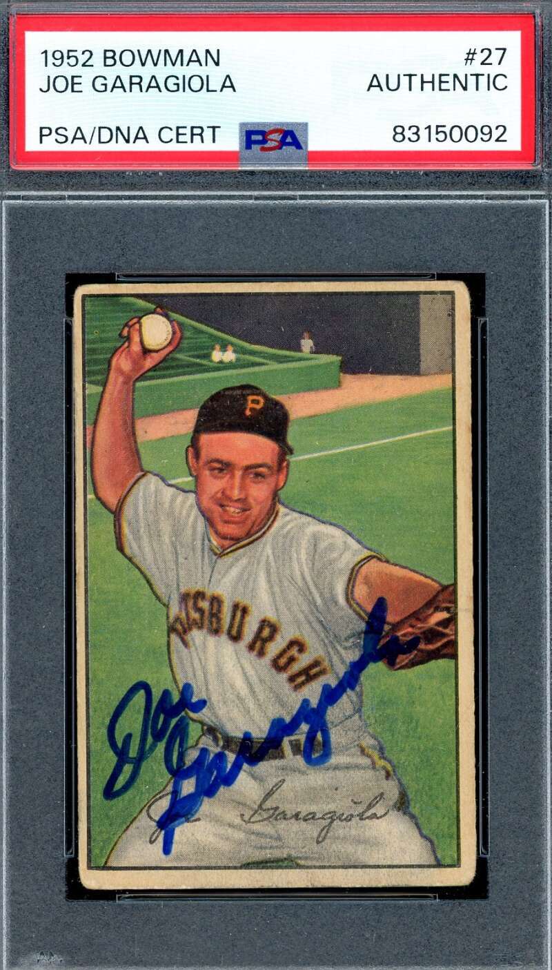 Joe Garagiola PSA DNA Signed 1952 Bowman Autograph