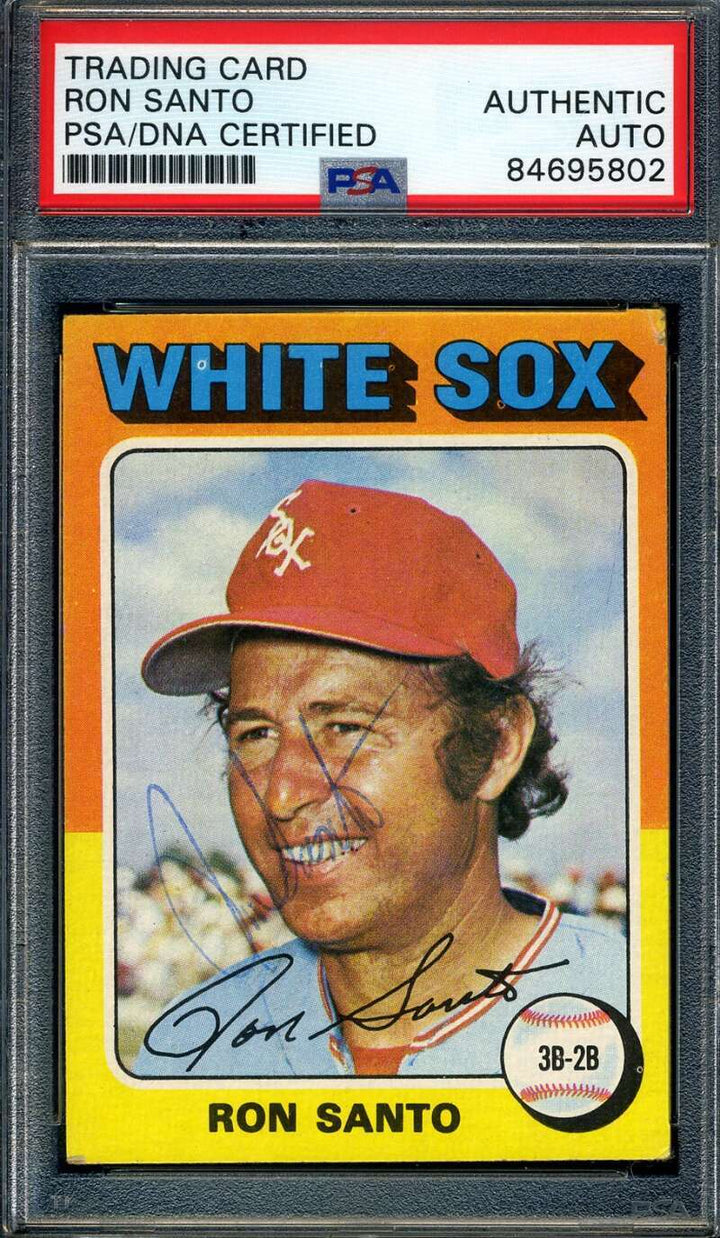 Ron Santo PSA DNA Signed 1975 Topps Autograph