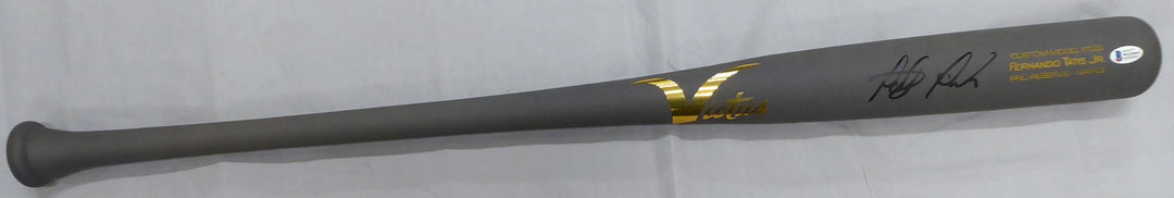 Fernando Tatis Jr. Signed Gray Victus Game Model Bat San Diego Padres Beckett