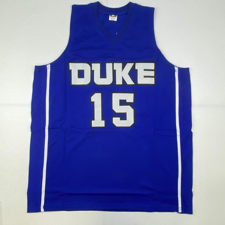 Autographed/Signed JAHLIL OKAFOR Duke Blue College Jersey JSA COA Auto