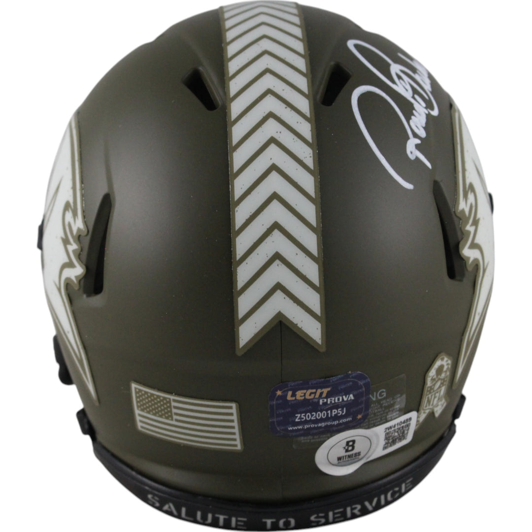 Ronde Barber Autographed Tampa Bay Buccaneers 22 STS Mini Helmet Beckett 49225