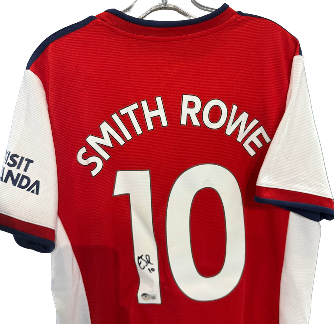 Emile Smith Rowe Signed Adidias Authentic Soccer Jersey XL Arsenal Auto BAS COA