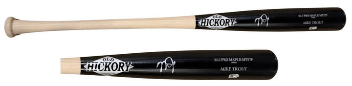 Mike Trout Signed Old Hickory Game Model Bat  Auto MLB Holo LA Angels MVP