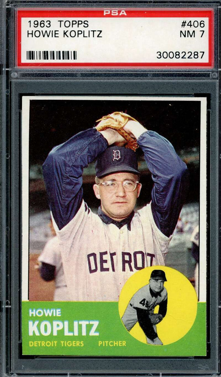 Howie Koplitz PSA NM 7 1963 Topps 406