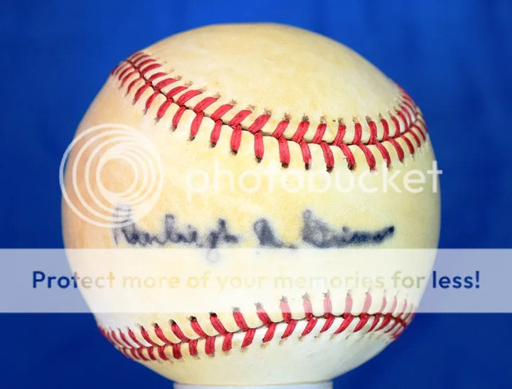 Burleigh Grimes Psa/dna Signed Feeney National League Baseball Autograph