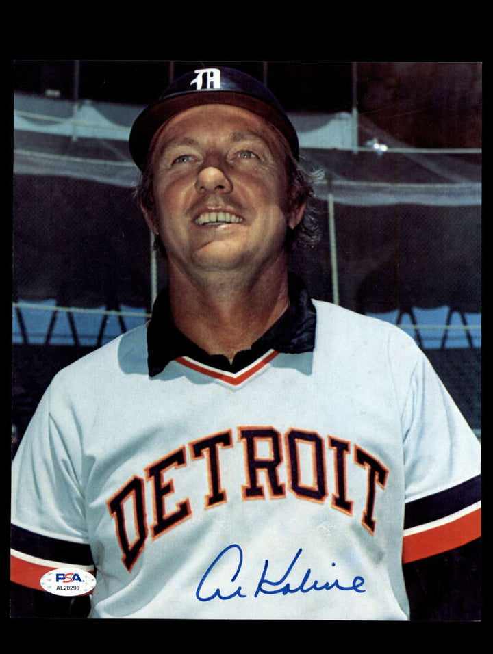 Al Kaline PSA DNA Signed  8x10 Photograph Autograph Tigers