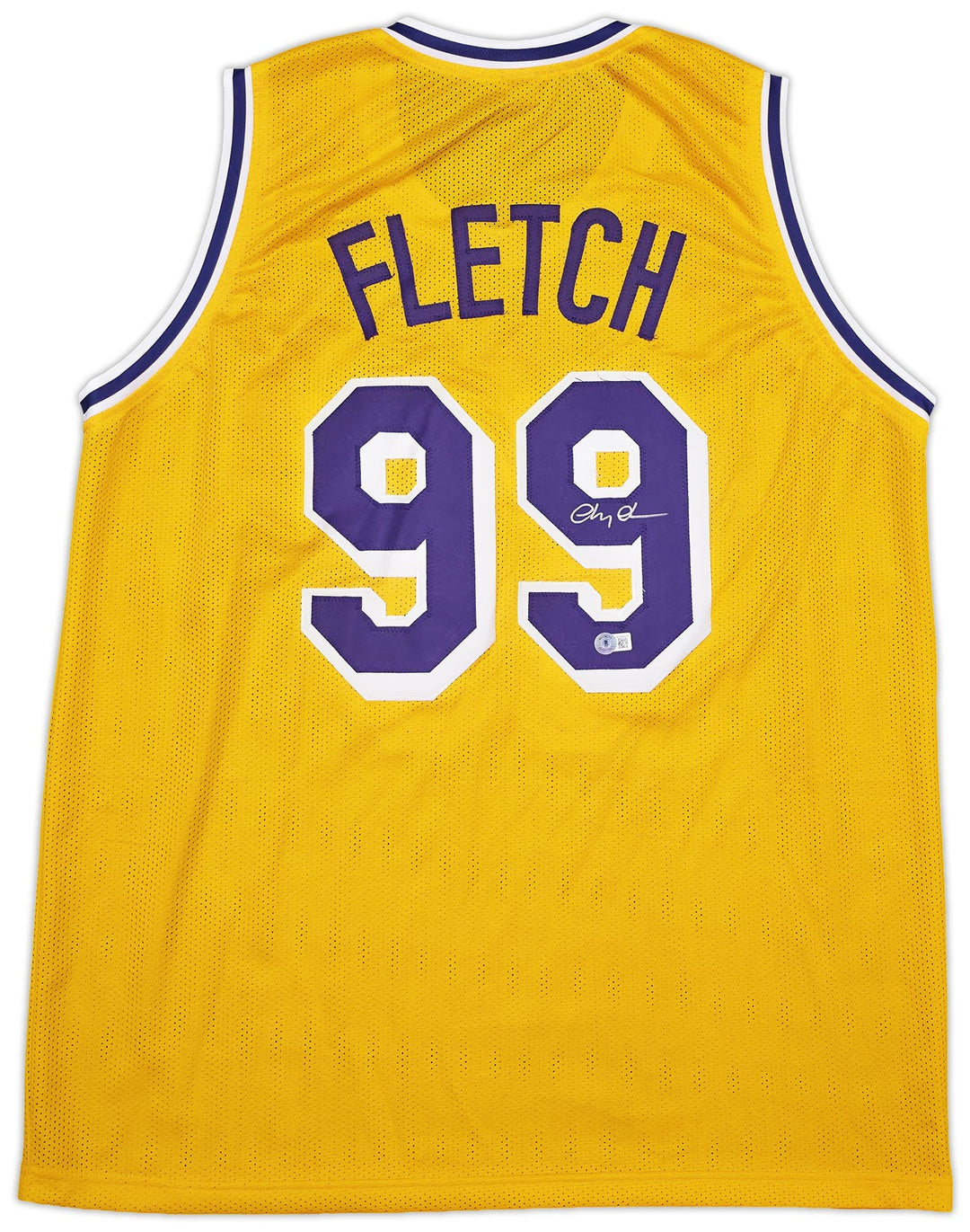 Fletch Chevy Chase Signed Yellow Jersey Beckett BAS QR