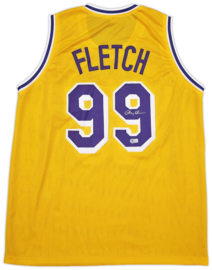Fletch Chevy Chase Signed Yellow Jersey Beckett BAS QR