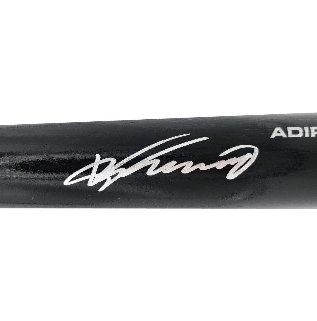 Vladimir Guerrero Sr. Signed Black Rawlings Adirondack Pro Baseball Bat Angels
