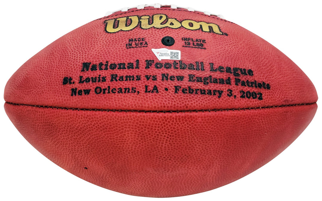 Tom Brady Signed Official SB XXXVI Leather Football Patriots Fanatics Holo
