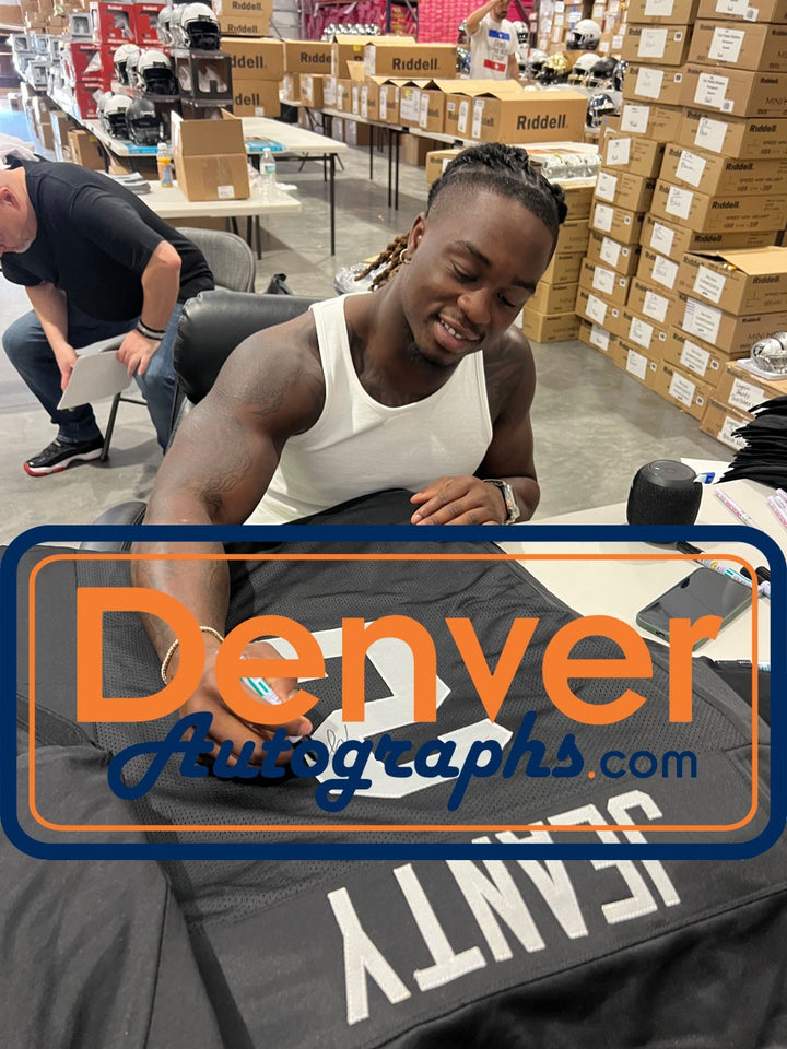 Ashton Jeanty Autographed Pro Style Size XL Black Jersey Beckett Witness 51013