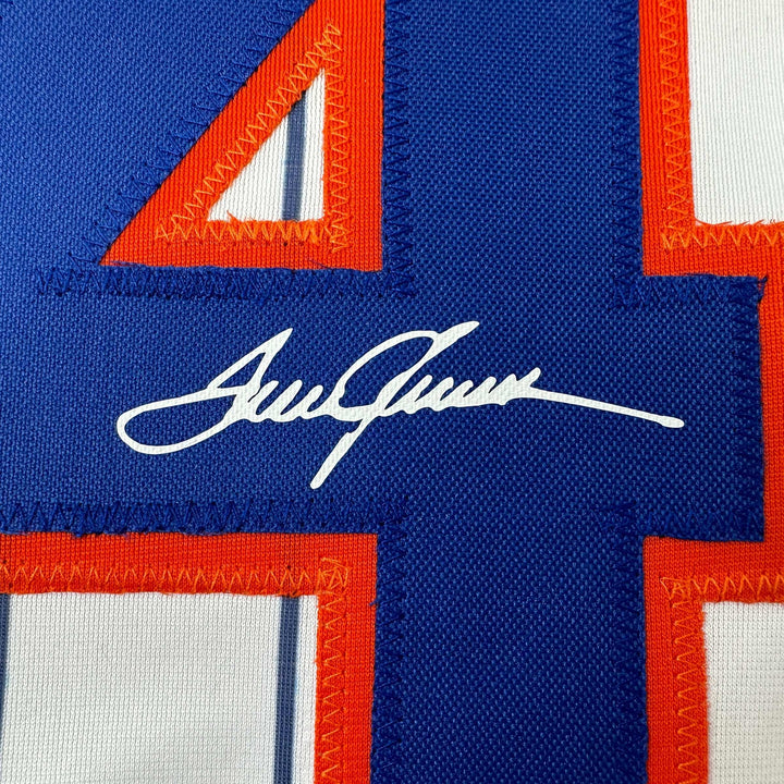 Facsimile Autographed Tom Seaver New York Pinstripe Reprint Jersey Size Men's XL