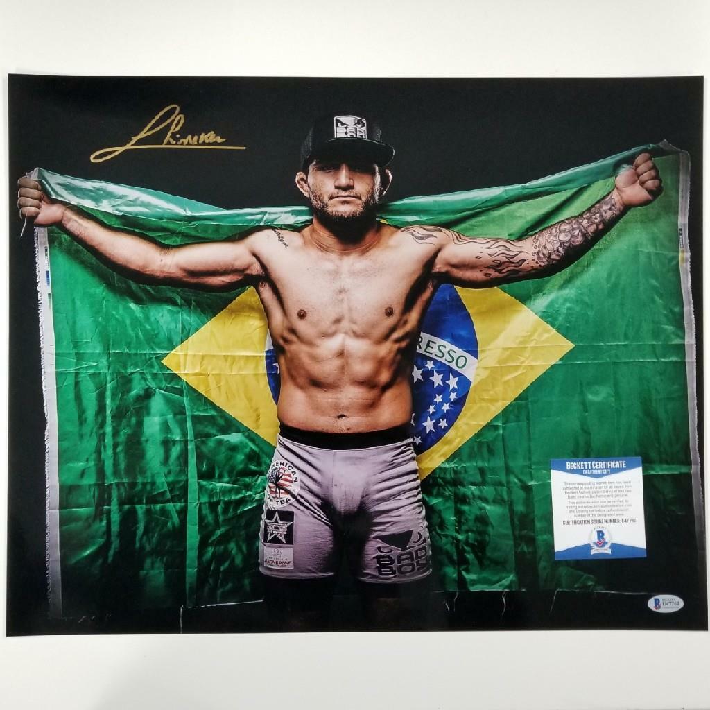 John Lineker signed 16x20 Photo UFC MMA Autograph ~ Beckett BAS COA