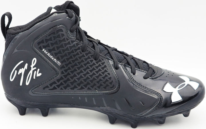 Tyler Lockett Auto Black Under Armour Team Fierce MC Cleats Seahawks Size 10