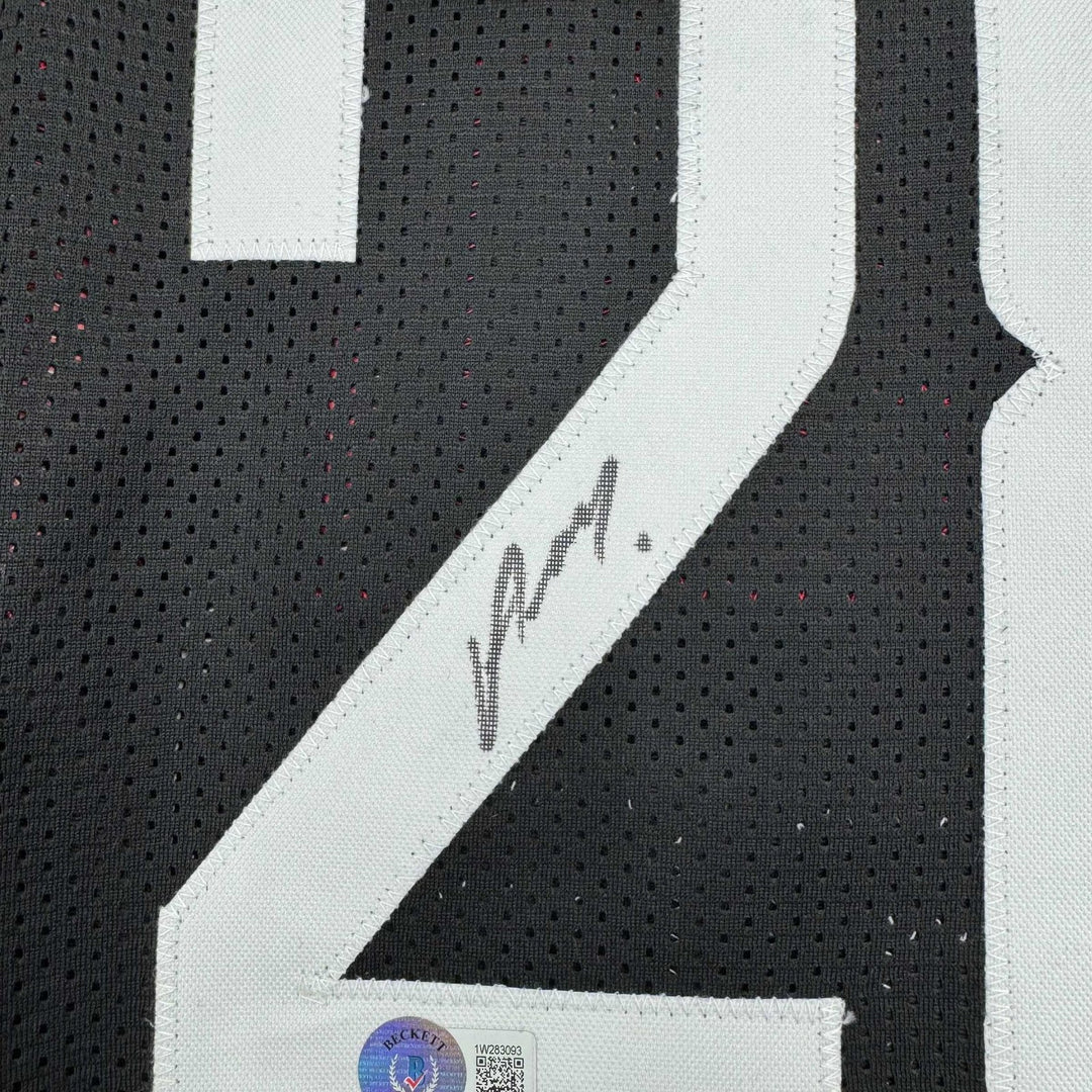 Framed Autographed/Signed Alperen Sengun 35x39 Houston Black Jersey BAS COA