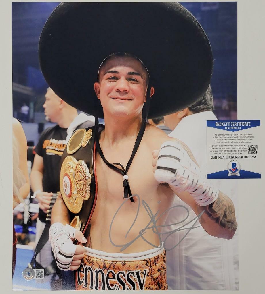 Joseph Diaz Jr. signed 11x14 Photo WBC IBF Boxing Autograph E ~ Beckett BAS COA