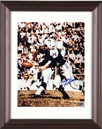 Eddie LeBaron signed Dallas Cowboys 8x10 Photo imperfect Framed- CSA Holo/1St QB