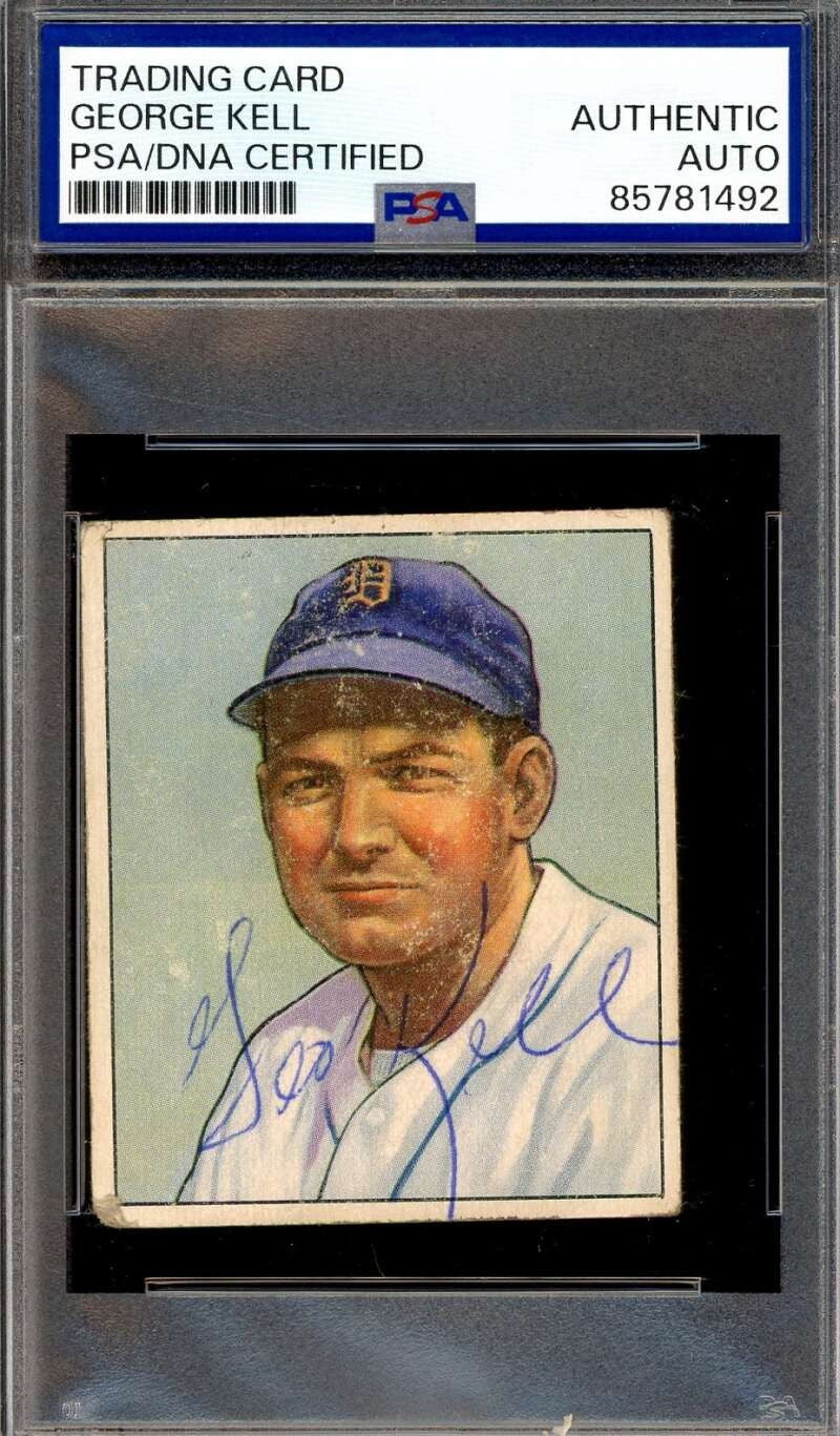 George Kell PSA DNA Vintage Signed 1950 Bowman Autograph