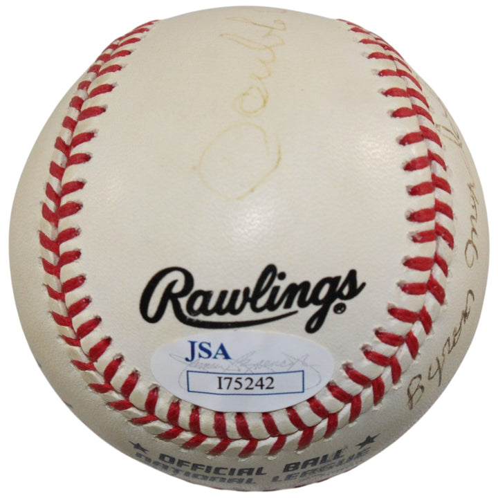 Double Duty Radclif Wilmer Fields +Johnson Signed Negro League NL Ball JSA 55948