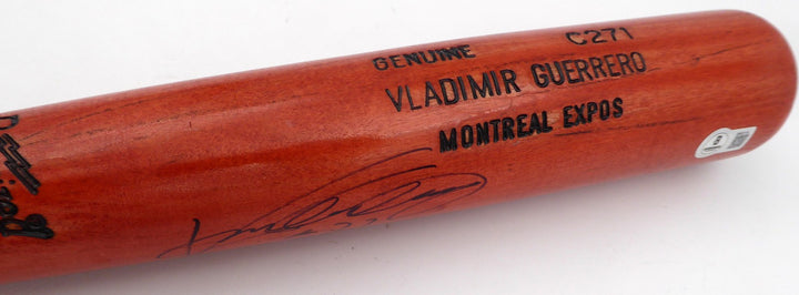 Vladimir Guerrero Sr. Auto Game Model L Slugger C271 Bat Montreal Expos Beckett
