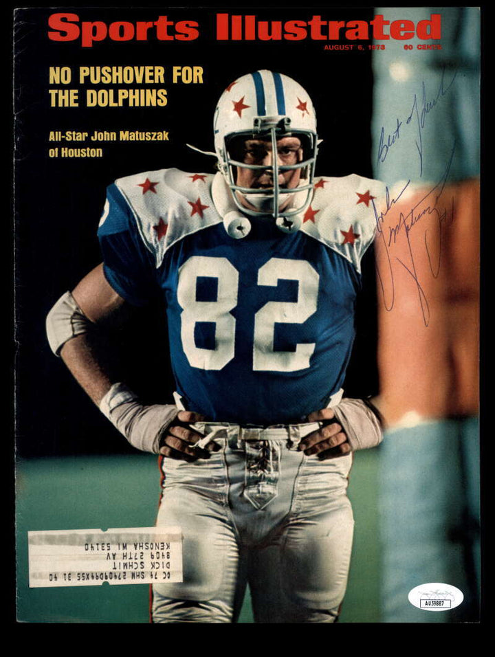 John Matuszak JSA Autographed Vintage Signed 1973 Sports Illustrated Cover Oiler