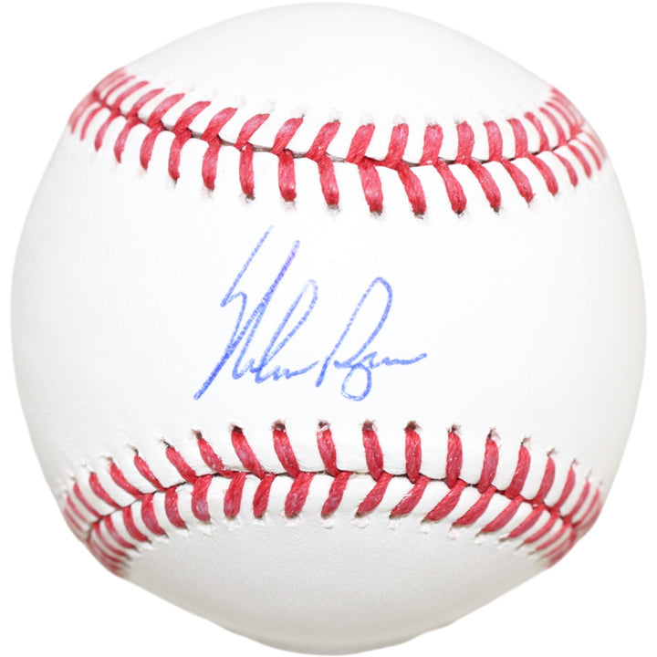 Nolan Ryan Autographed/Signed Texas Rangers OML Baseball Beckett 51245