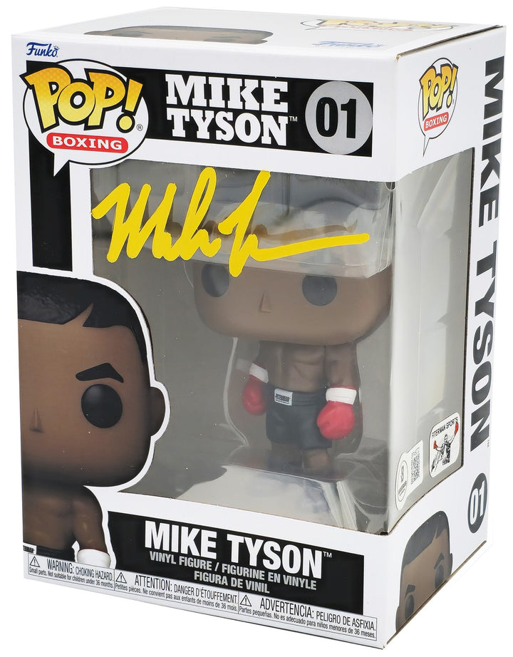 Mike Tyson Autographed Signed Funko Pop Vinyl Figurine #01 Beckett BAS QR