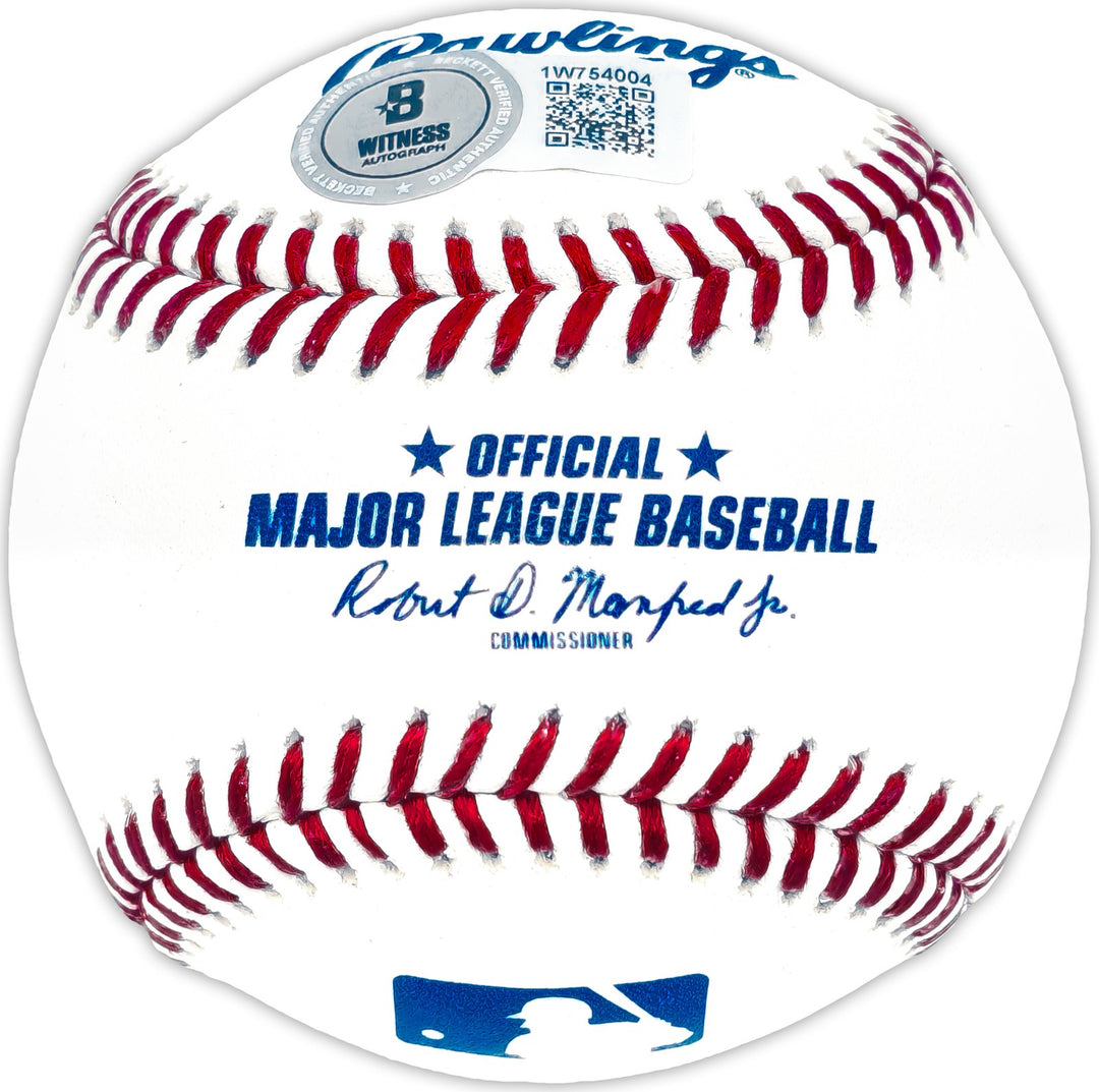 Tim Raines Signed Official MLB Baseball Montreal Expos "HOF 17" Beckett Witness