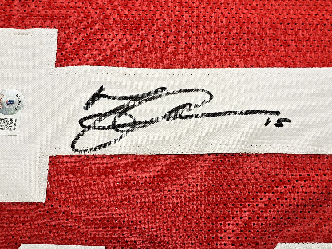 San Francisco 49ers Michael Crabtree Autographed Signed Red Jersey Beckett Wit