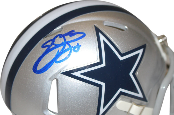 Emmitt Smith Signed Dallas Cowboys Mini Helmet Beckett 37343