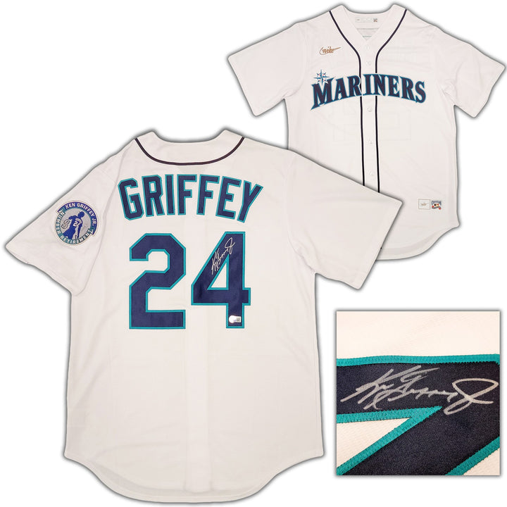Seattle Mariners Ken Griffey Jr. Signed White Nike Cooperstown Edition Jersey