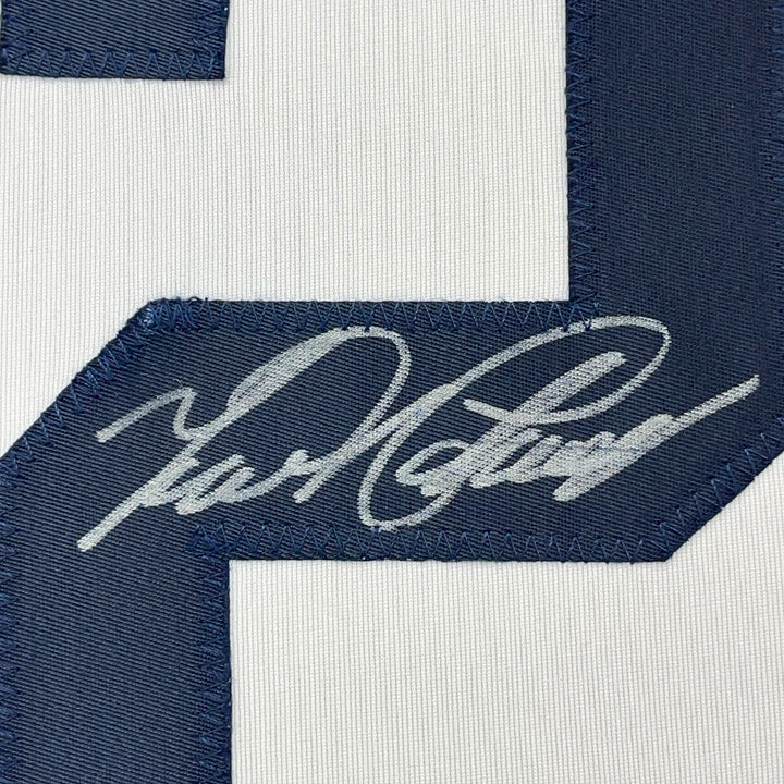 Framed Autographed/Signed Miguel Cabrera 33x42 Detroit White Jersey JSA COA