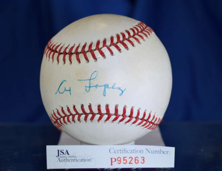 Al Lopez Jsa Hand Signed American League Autograph Baseball Authentic