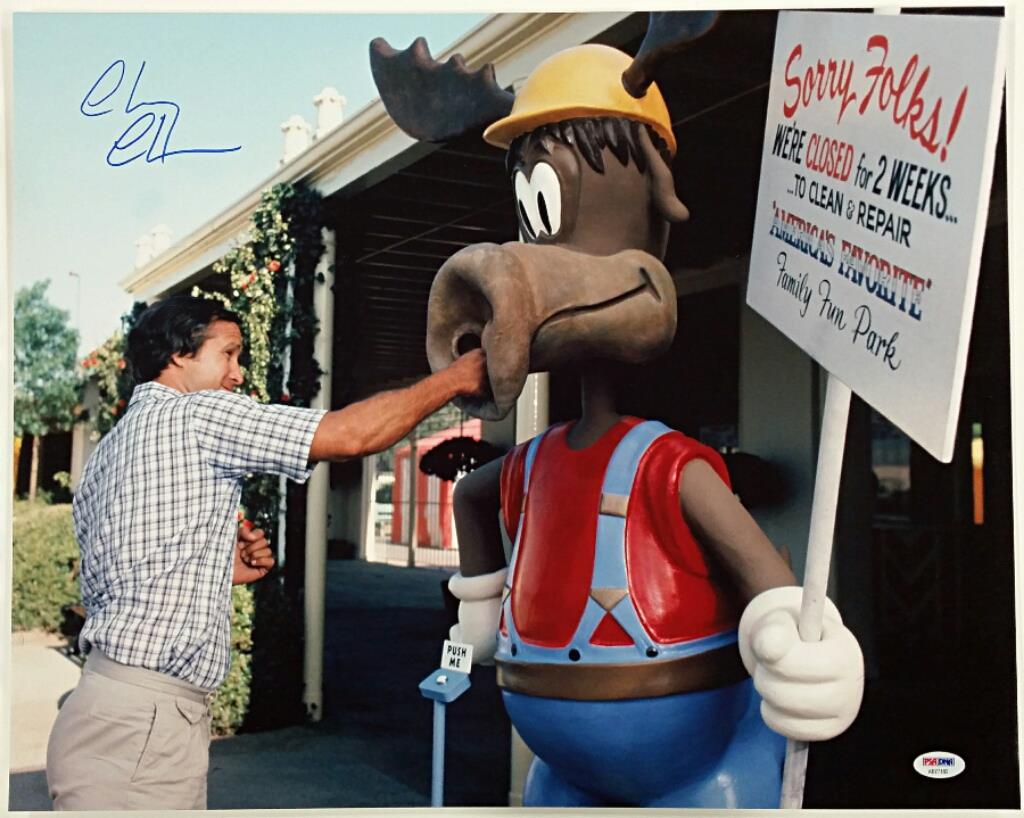 CHEVY CHASE Signed National Lampoon's 16x20 Photo Walley World ~ PSA/DNA COA (B)