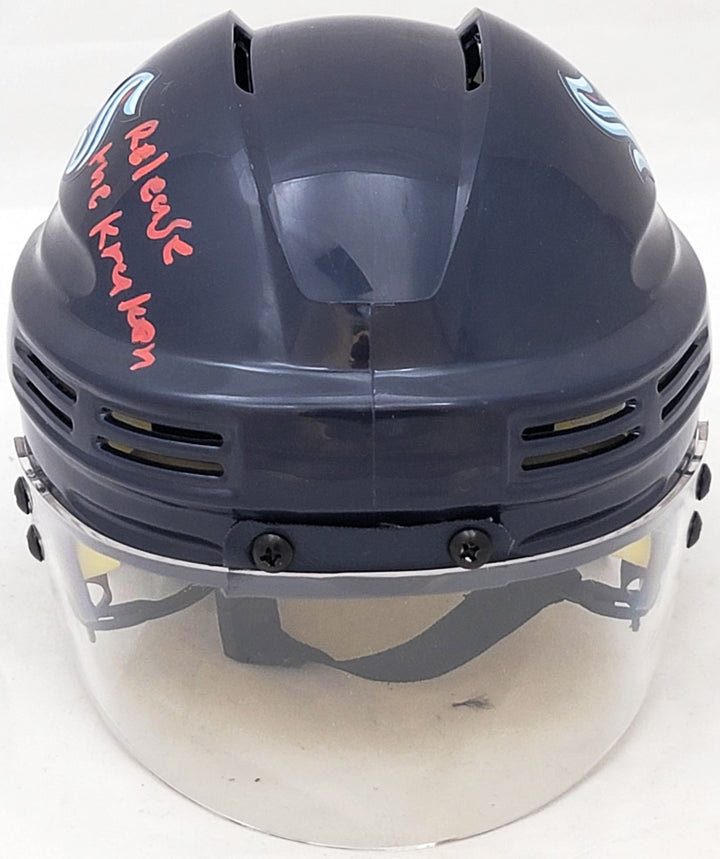 Andre Burakovsky Auto Seattle Kraken Mini Helmet Release The Kraken Fanatics