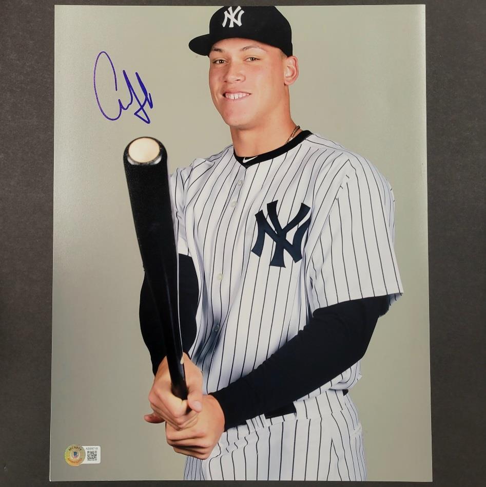 Aaron Judge autograph grade 10 signed 11x14 photo Yankees ~ BAS Beckett COA LOA