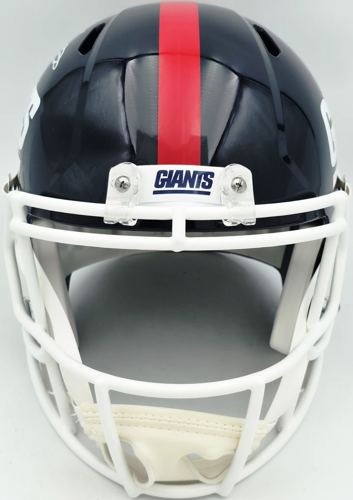 Lawrence Taylor Auto Giants Blue 80-99 Throwback Full Size Speed Replica Helmet