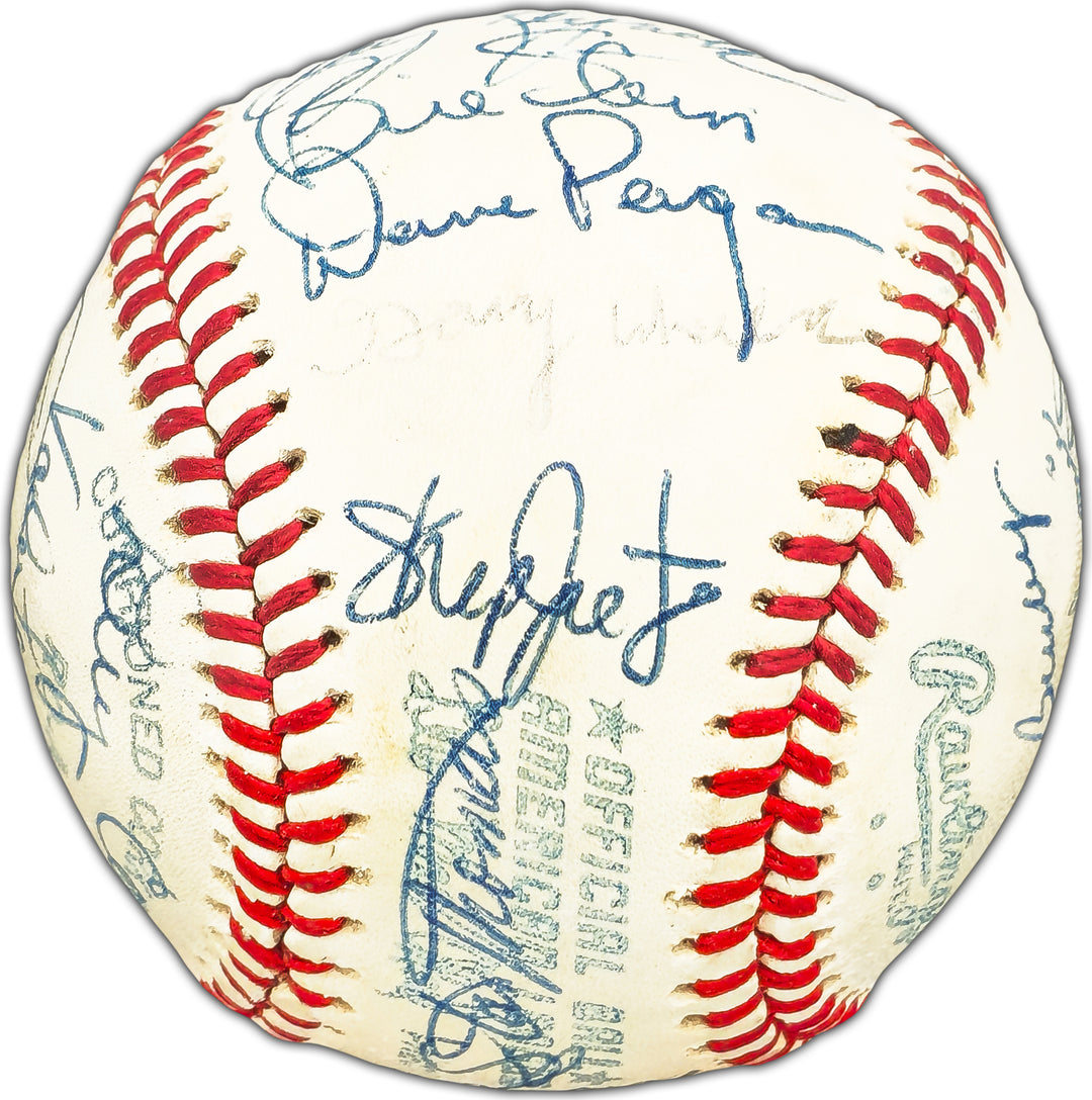 1977 Mariners Autographed AL Baseball Inaugural Year 26 Sigs JSA XX97490