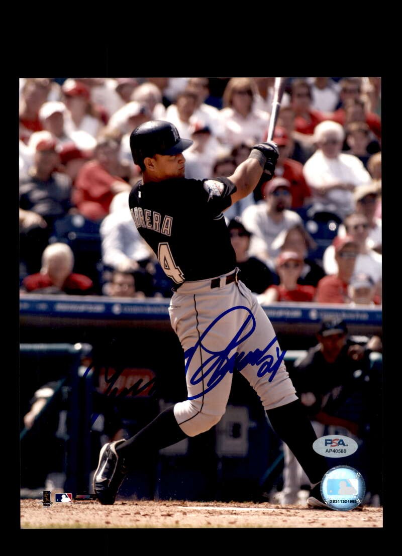 Miguel Cabrera PSA DNA Signed 8x10 Photo Autograph Marlins