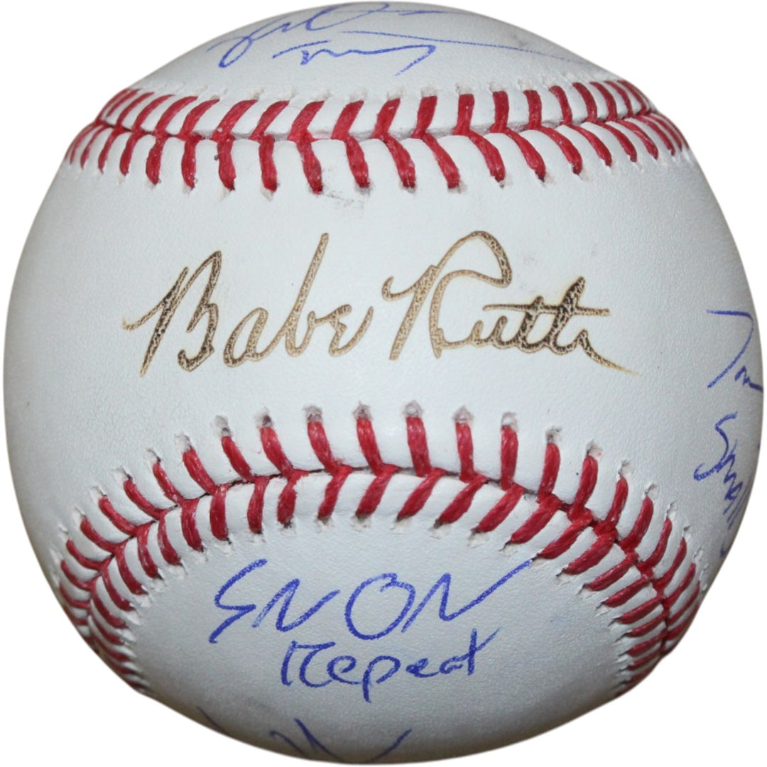 Sandlot Signed Babe Ruth OML Baseball Renna +6 Sigs Character Beckett 50748